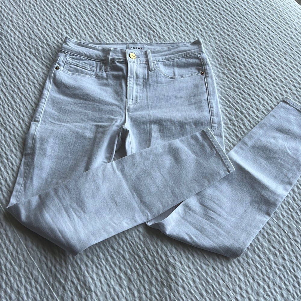 Frame White Jeans
